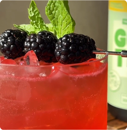 Blackberry Lime Fizz